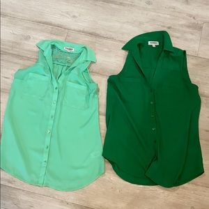 Set of 2 Express Portofino Tank Top Buttondowns